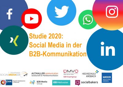 Studie 2020: Social Media in der B2B-Kommunikation – wie verändert sich die Nutzung der Kanäle?